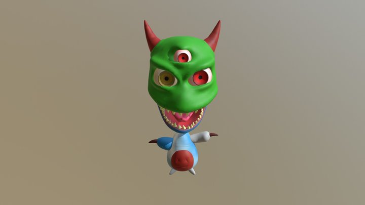 Toon Monster 3D Model