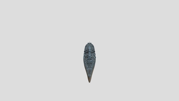 us_battleship_louisiana 3D Model