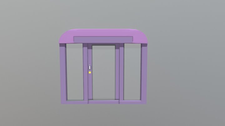 SNCF DOOR ANIMATION 3D Model