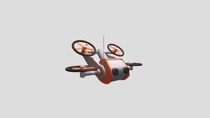 Robot mini drone 3D Model