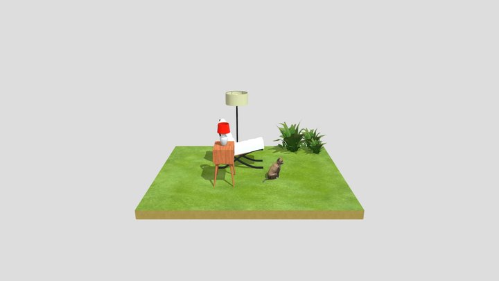 Kursi Meja 3D Model