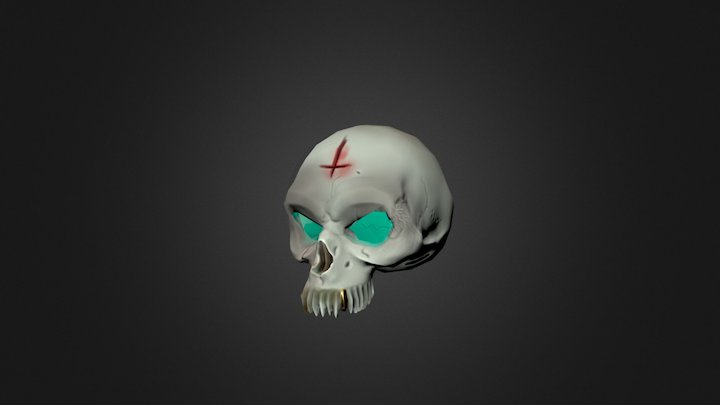 Basic Skull 3D Model
