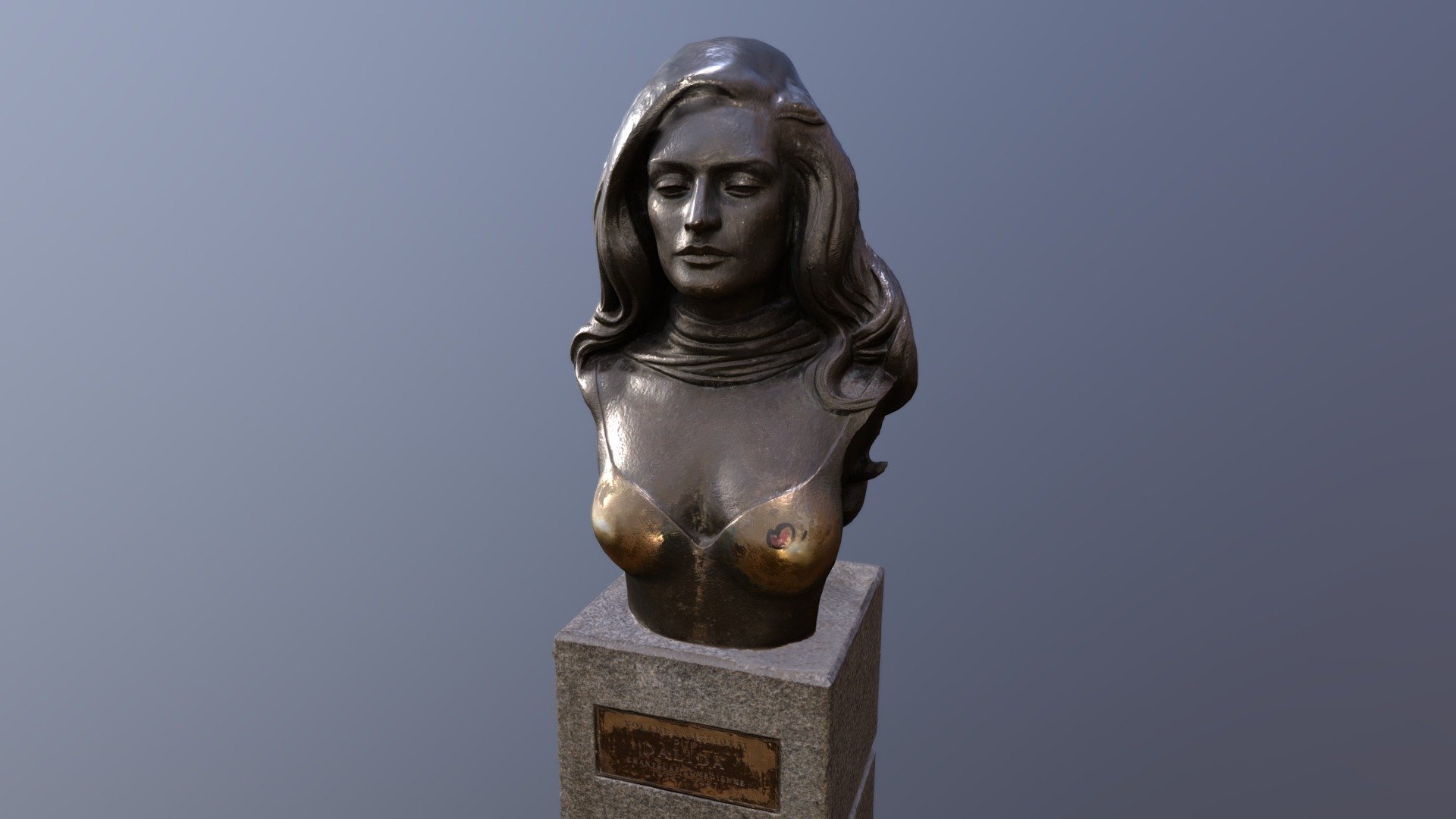 Buste de Dalida - Montmarte, Paris
