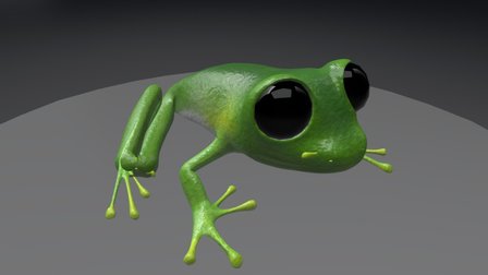 Glass Frog (Centrolenidae) 3D Model