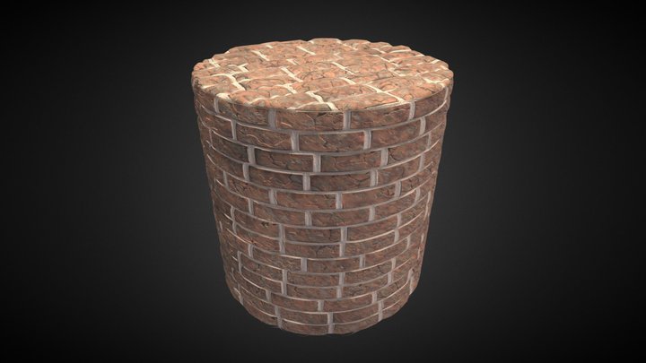 Brick Procedural Material 3D Model