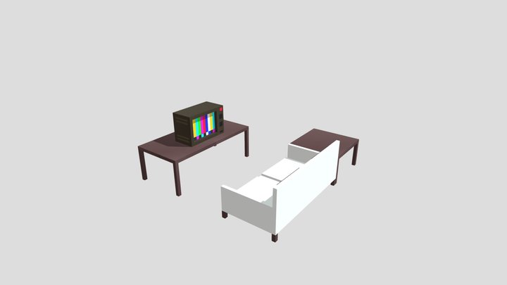 Simple Living 3D Model