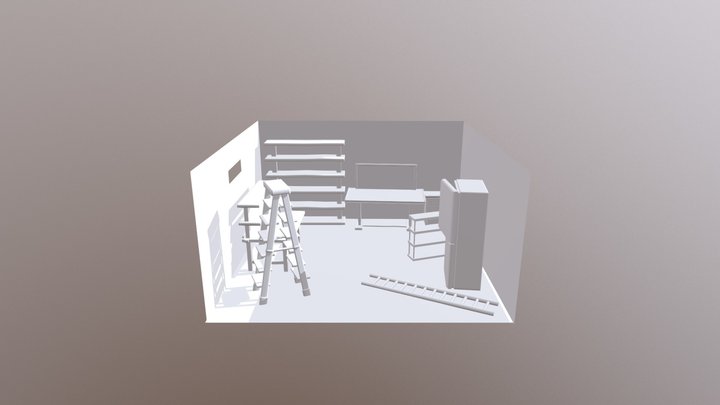 Basement Environment 3D Model