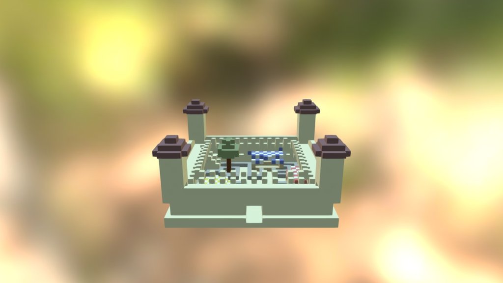 Pixel Art/Voxel Art (Castle)