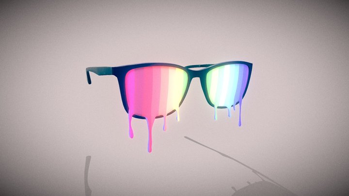 Rainbom glasses 3D Model
