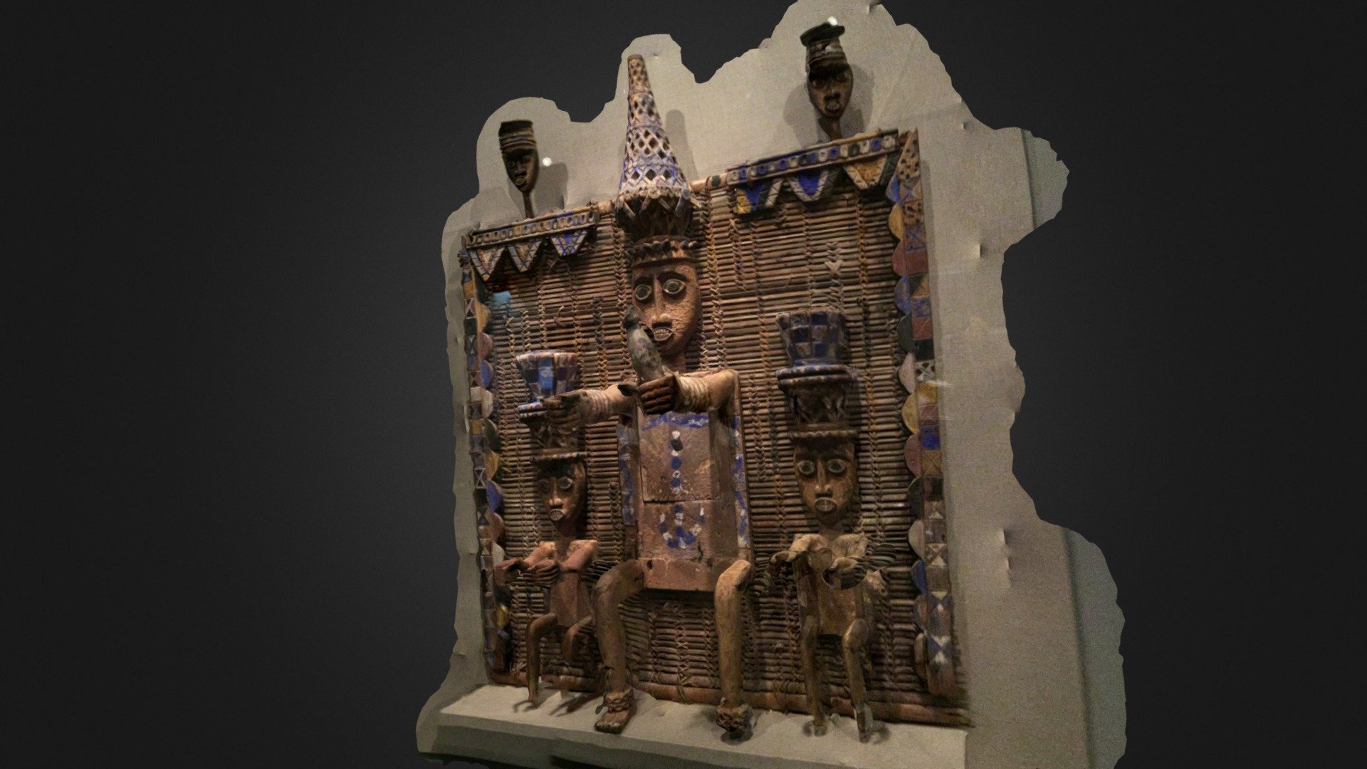 Three Men, African Art, De Young, SF