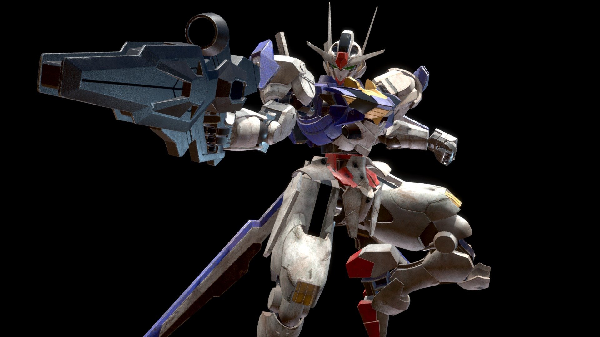 Gundam Aerial - 3D model by Momomizu (@tls6468) [850ea56] - Sketchfab