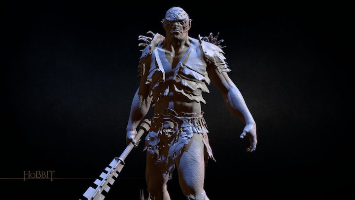 The Hobbit Figurine_BOLG 3D Model