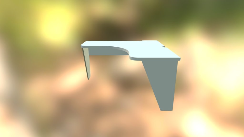 Computer desk - 3D model by zblcoder [850f2a7] - Sketchfab