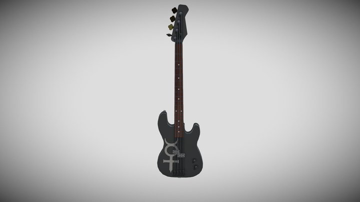Bass Guitar 3D Model