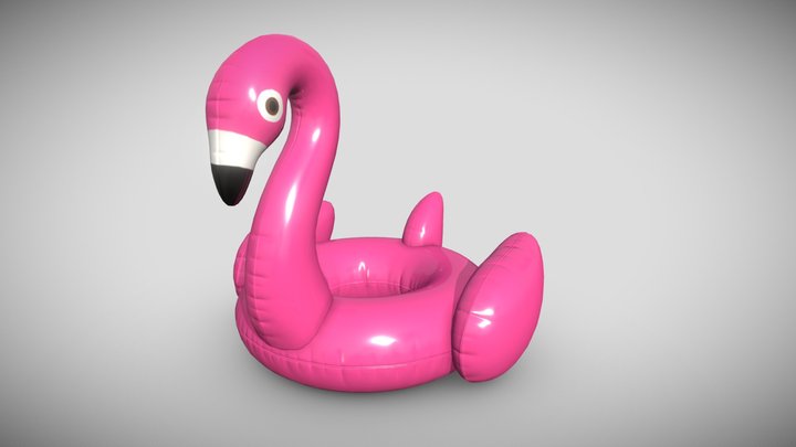 Float Flamingo Pool 3D Model
