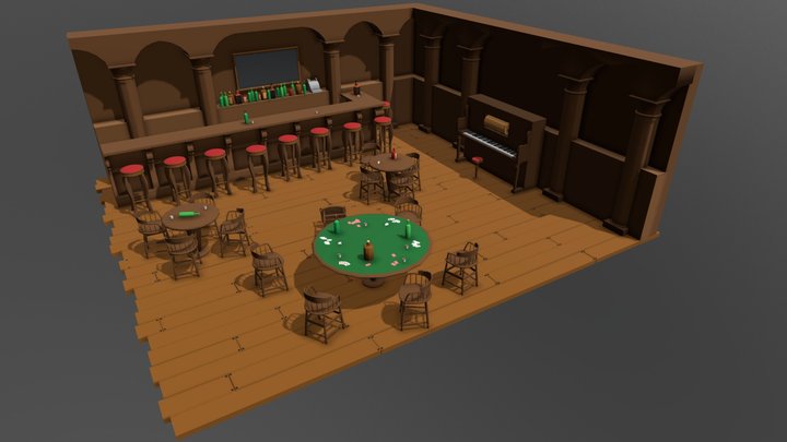Saloon 3D Model
