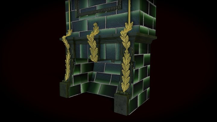 Ministry Of Magic Fireplace 3D Model