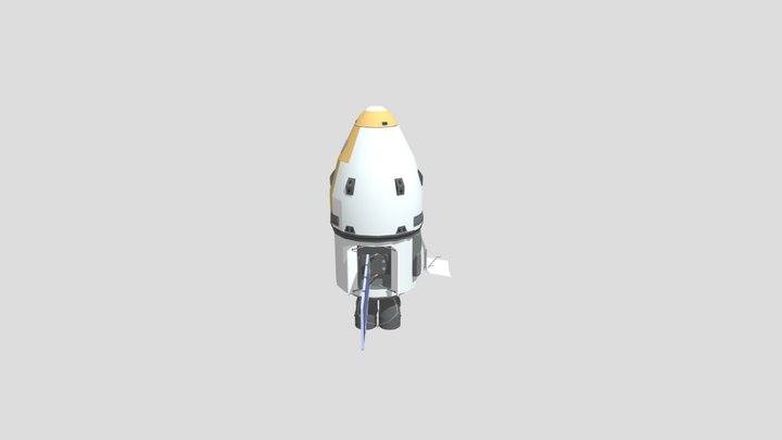 Spaceship last stage 3D Model
