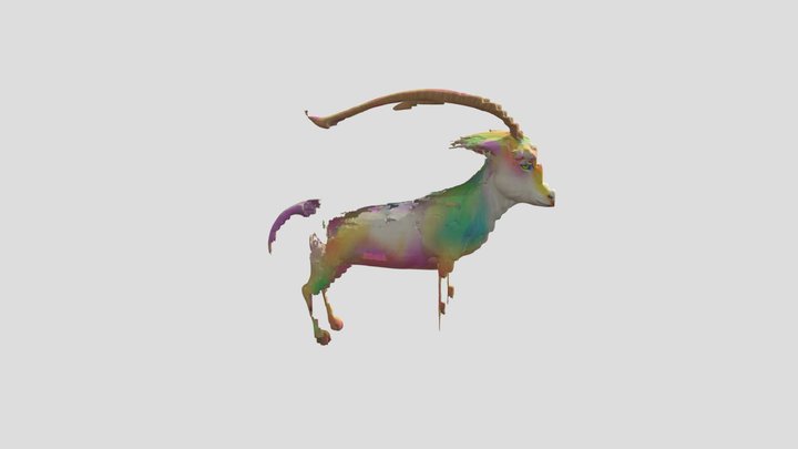 Card Title: Technicolor Dream Goat – Free 3D Model STL