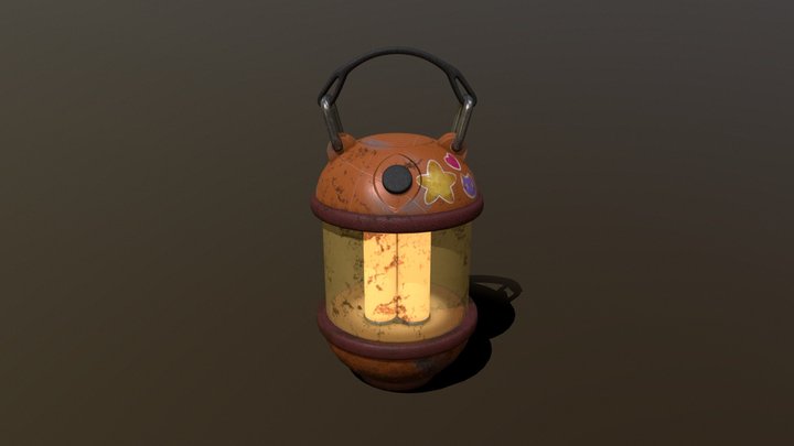 Girl Scout Lamp 3D Model