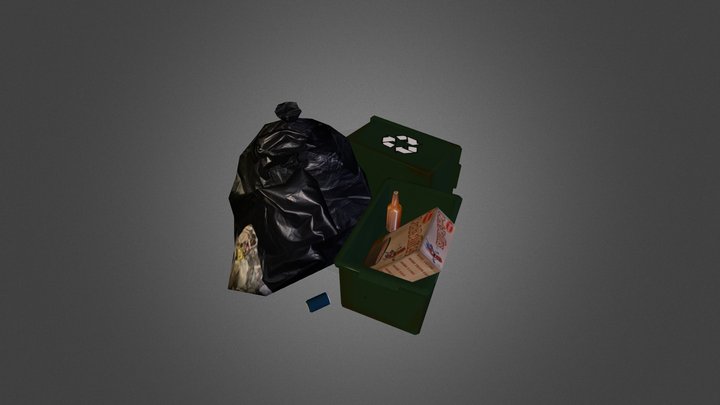 Rubbish-low poly 3D Model