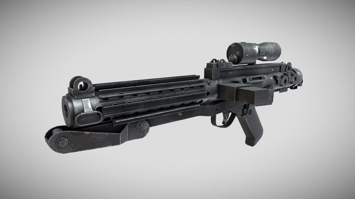 E-11 Blaster Rifle - Star Wars 3D Model