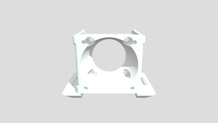 Kingroon KP3S dual blower mod 3D Model