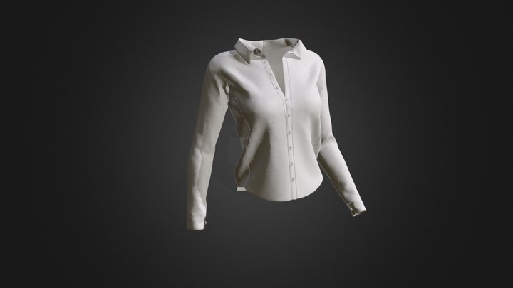 Simple Shirt (without textures) 3D Model