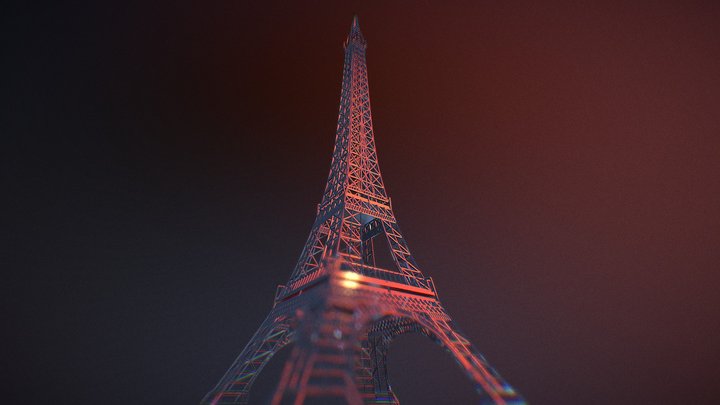 Eiffel Tower 3D Model