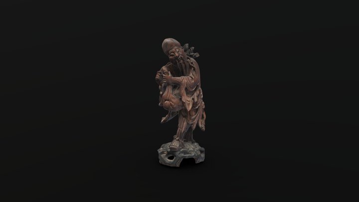 木雕寿星 3D Model