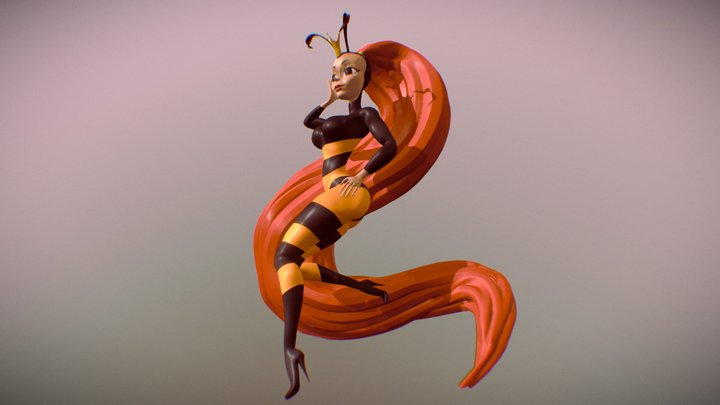 Princess what's her name pose 3D Model