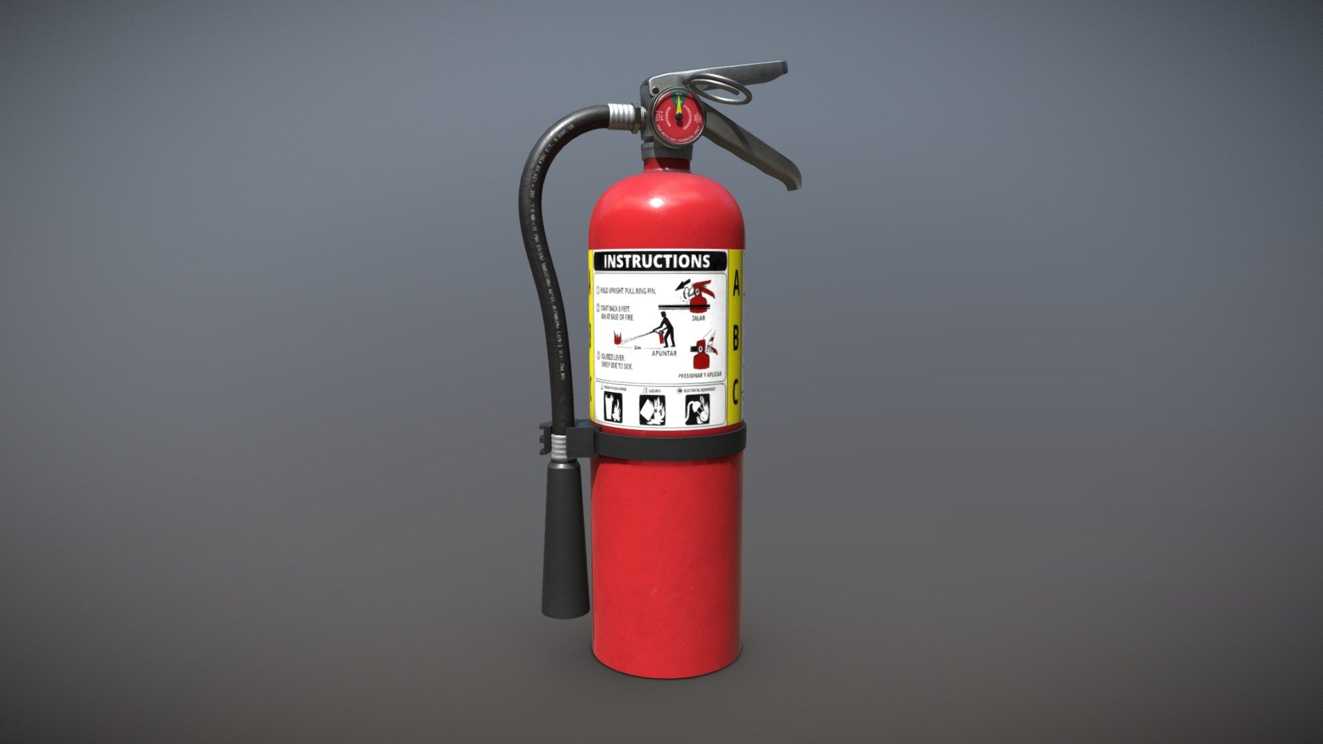 Dry Chemical Fire Extinguisher - 3D model by Mulderach (@garyelder ...