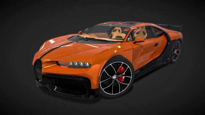 Bugatti Veyron | Racing Car - Unity&Unreal 3D Model