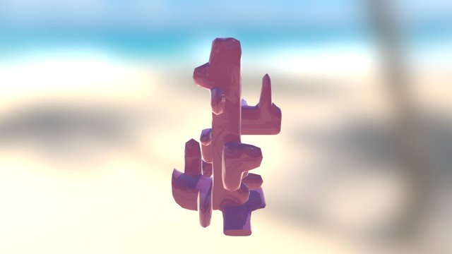 Coral Reef, Organic Shape 3D Model