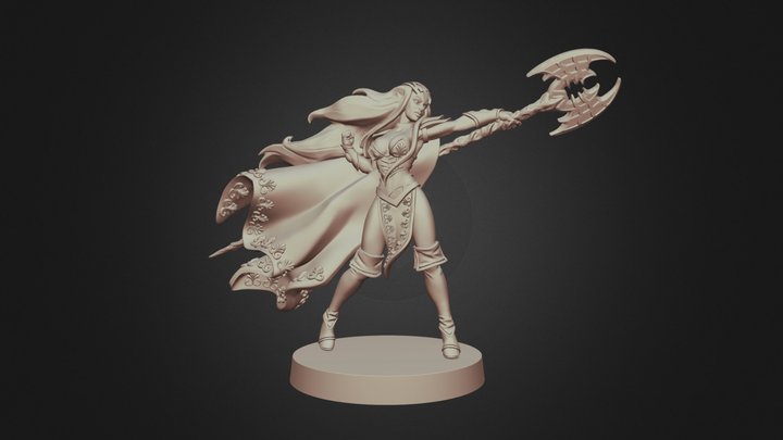 Sword & Sorcery - Auriel (Lawful Elf Sorceress) 3D Model