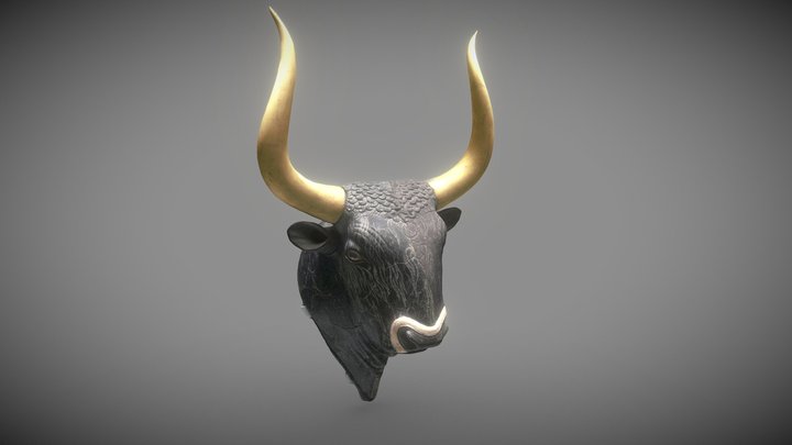 Minoan Bull's Head Rhyton -  Knossos Crete 3D Model