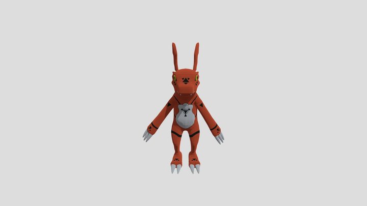 Guilmon 3D Model