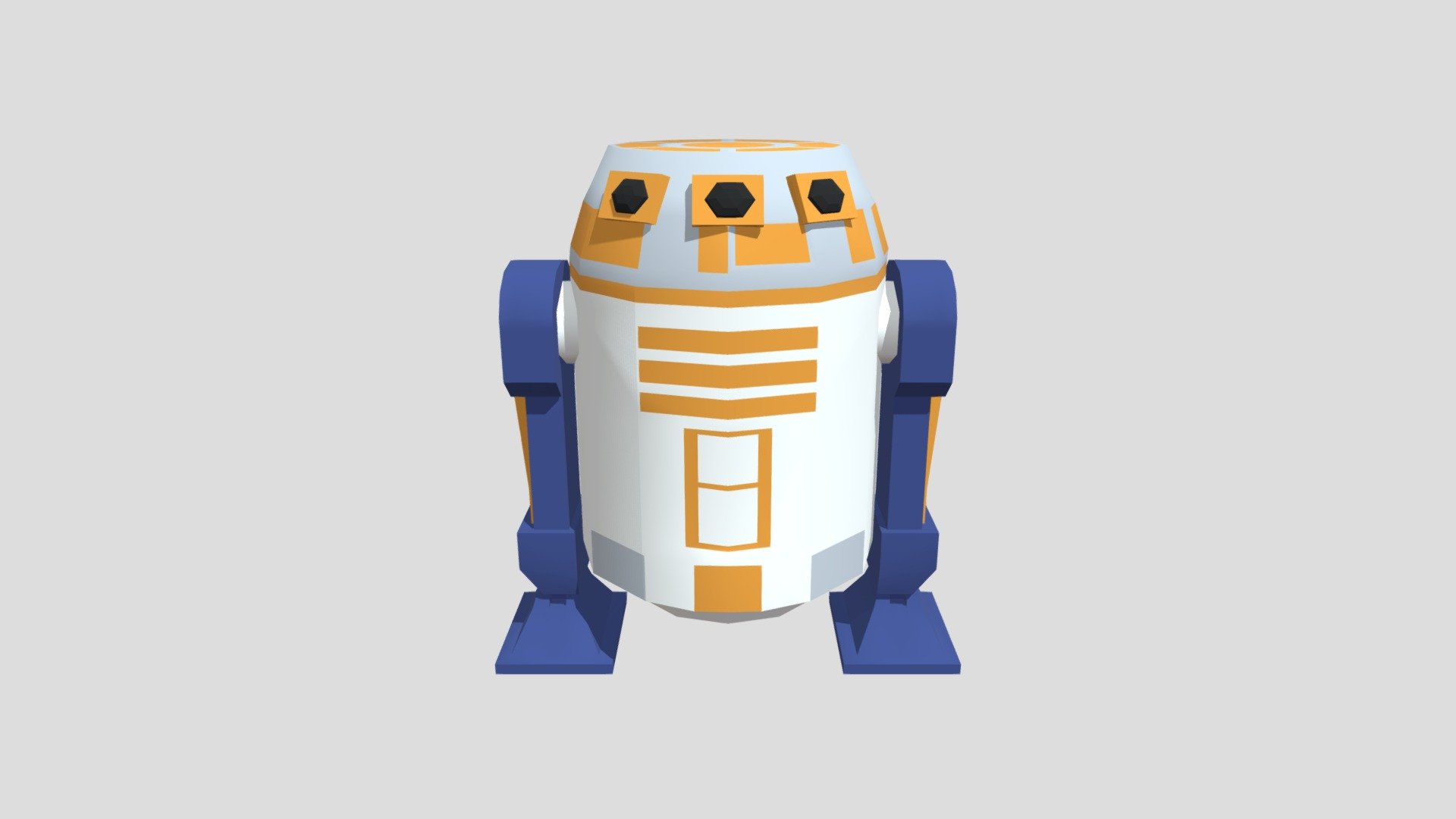 01 R2d2 - Buy Royalty Free 3D model by kieartist [8518aec] - Sketchfab ...
