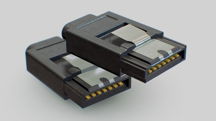 Sata Cable 3D Model