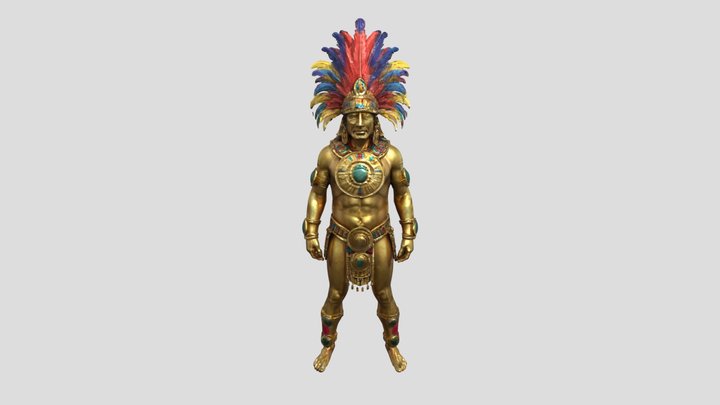 Aztec Warrior 3D Model