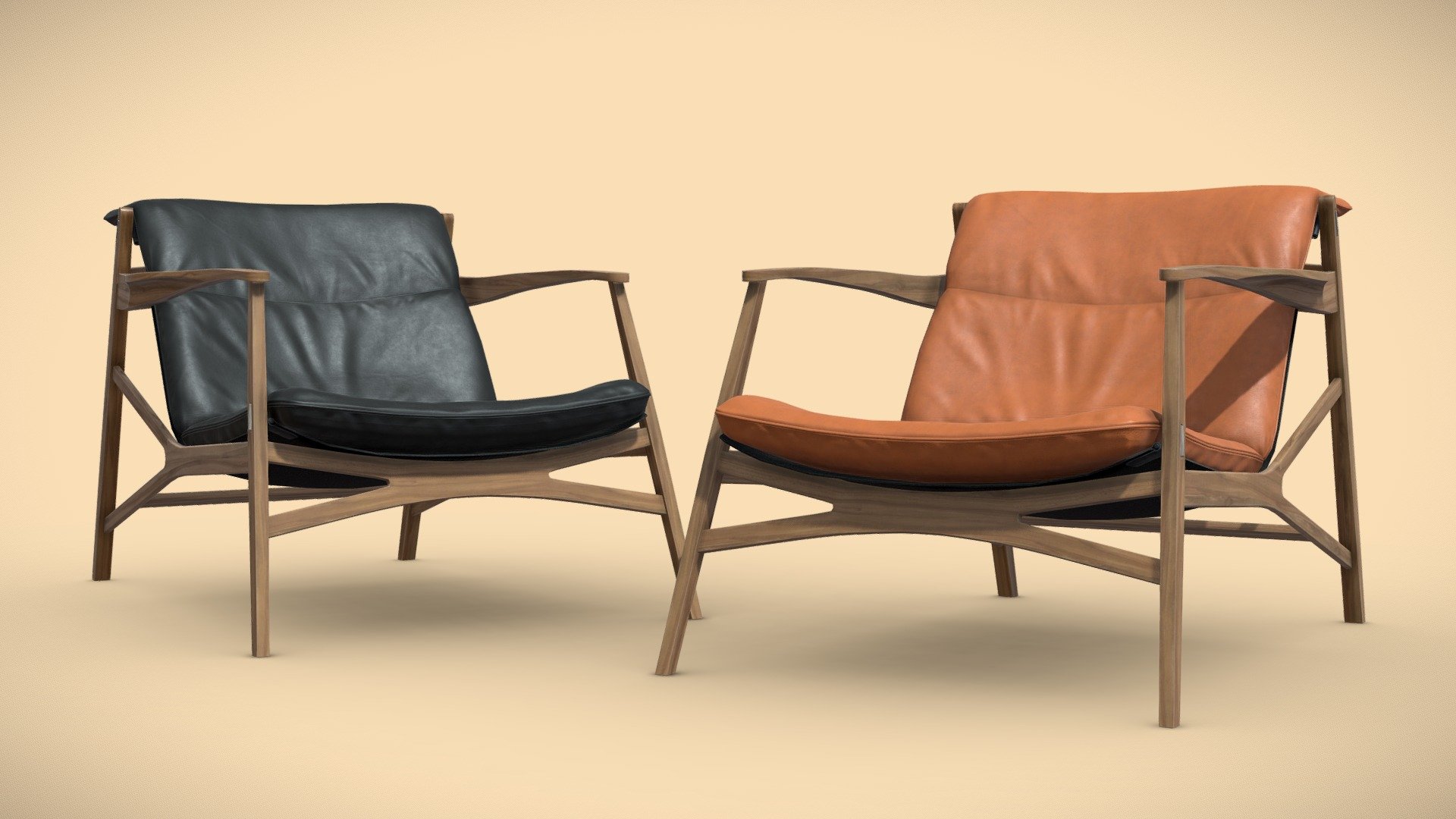 Stolab Link Easy Chair - Buy Royalty Free 3D model by AllQuad [851ac16 ...