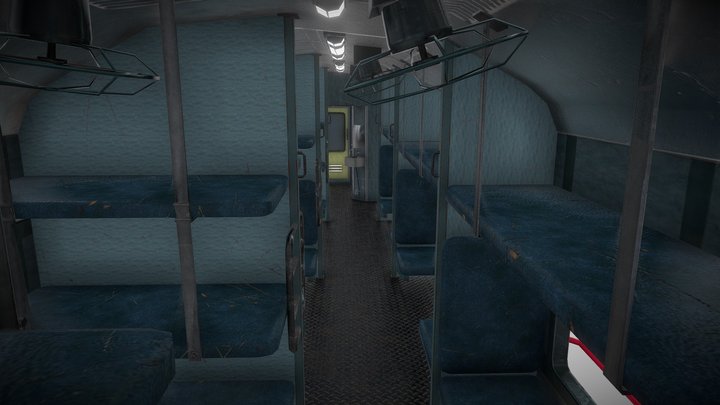 Indian Train – Interior & Exterior 3D Model