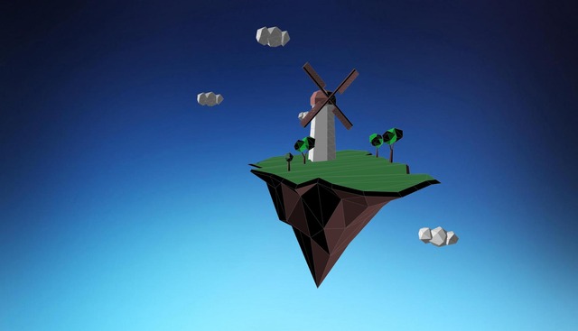 Lowpolykvarn 3D Model