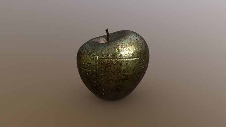 Semi-organic Apple 3D Model