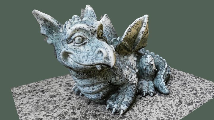 Little Dragon Figure 3D Model