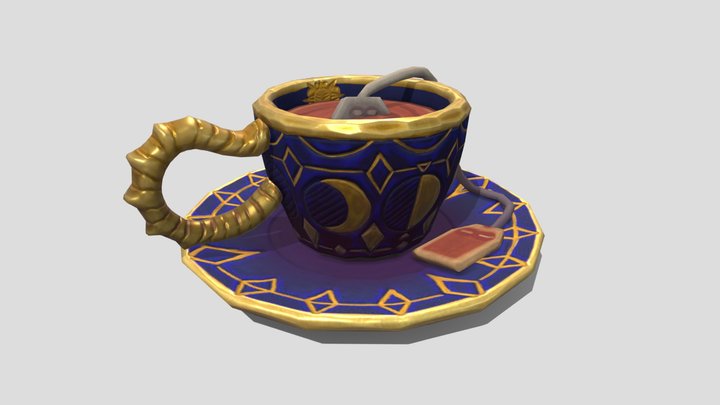 4. Simple tea cup, 3D CAD Model Library