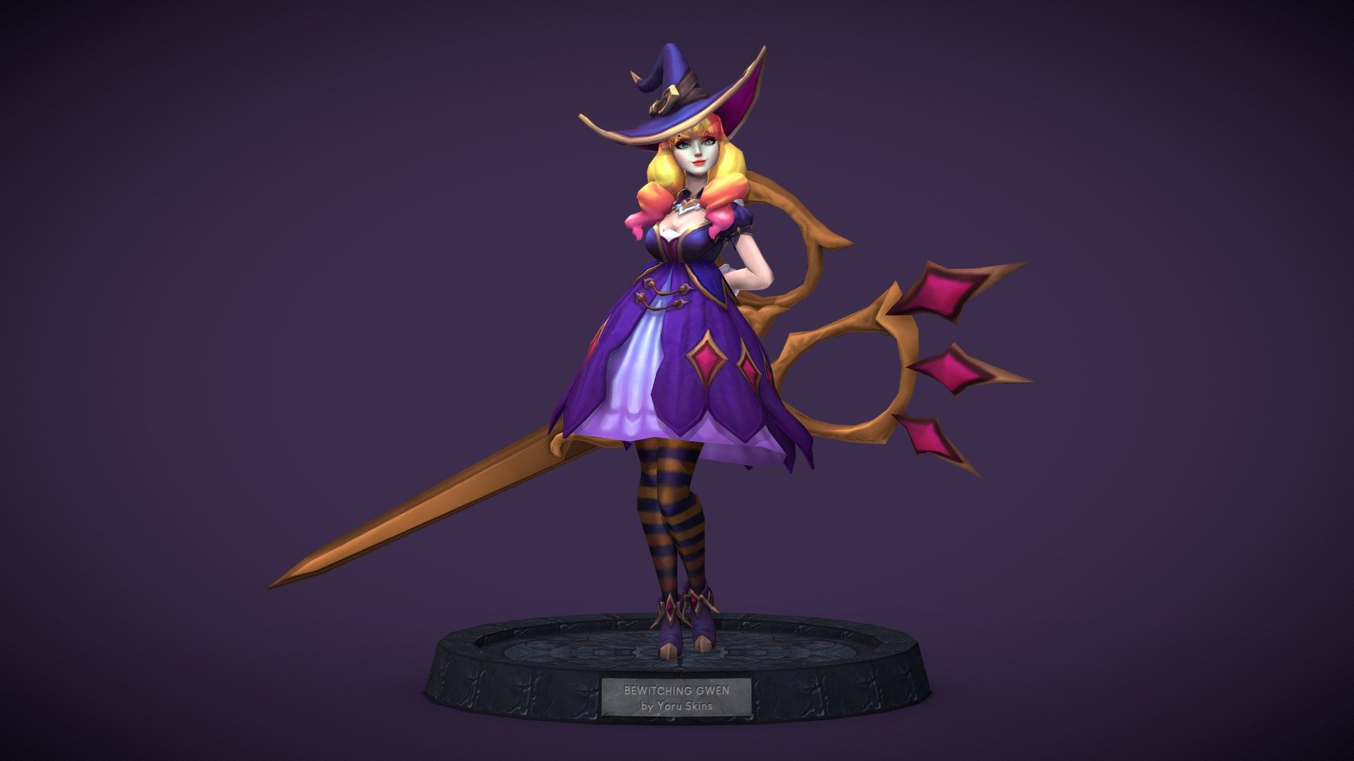 Bewitching Ezreal  League of Legends Custom Skin - ArtStation