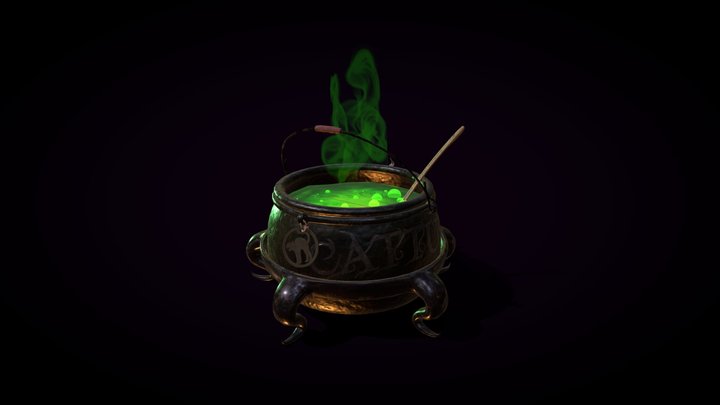 Cattus Tavern Cauldron 3D Model