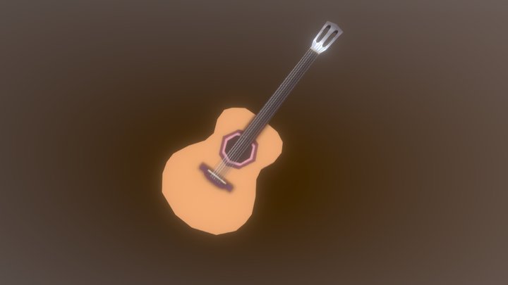 Classic Guitar 3D Model