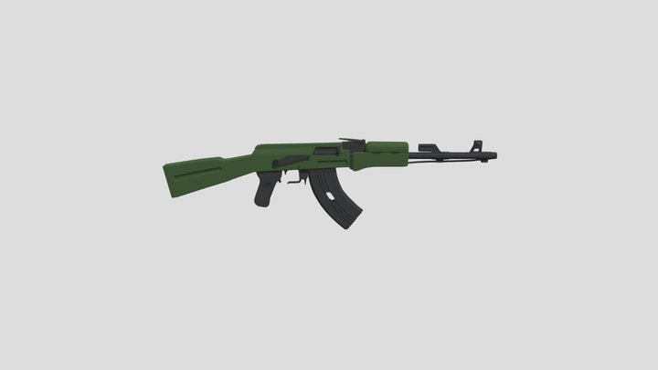 AK 47 Polomannyi 2 3D Model